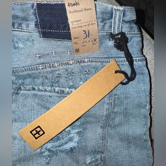 Ksubi x Revolve NWT Boyfriend Shorts in Midnight and Dusted Size 31 - Picture 8 of 8